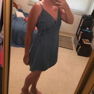 Skater denim dress